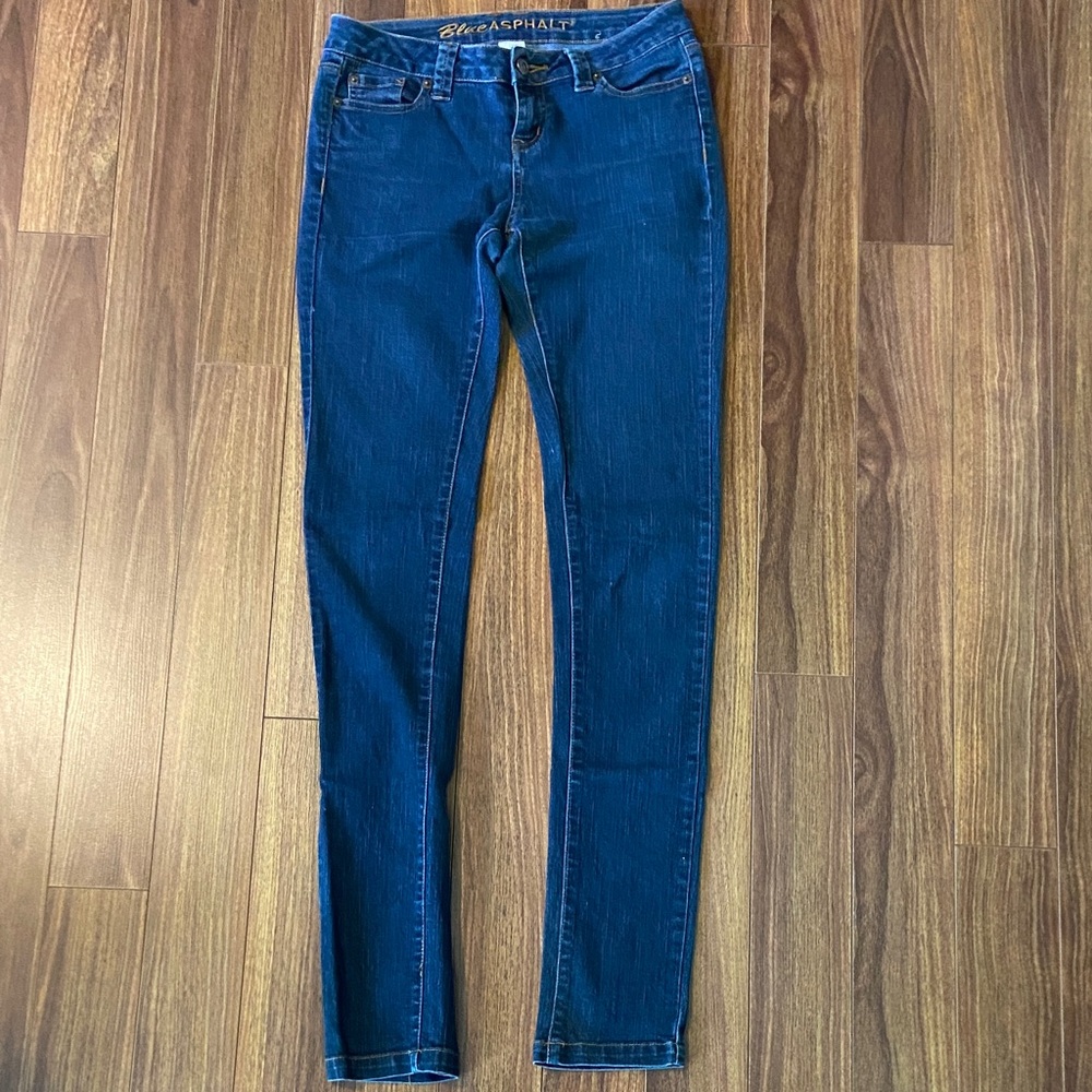 Blue Asphalt Women's Deep Blue Skinny Jeans